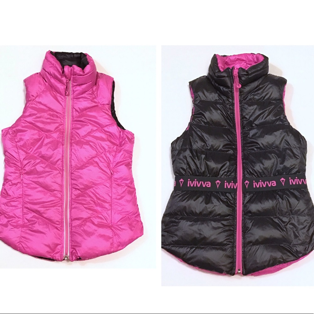 Girls Ivivva by Lululemon Reversible Down Vest